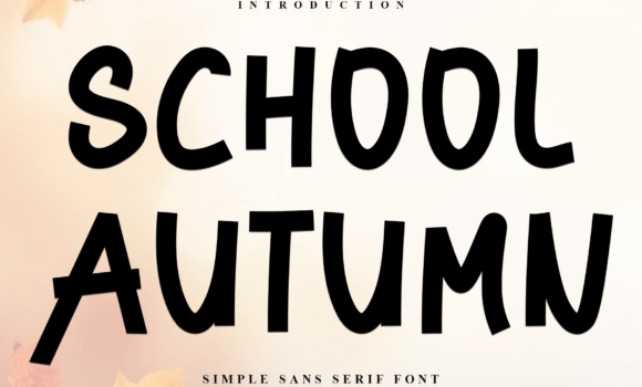 School Autumn Font Fonts Free Download School Autumn Font - Featured Image