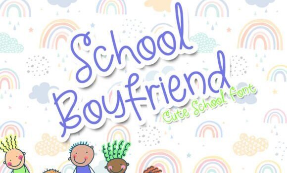 School Boyfriend Font Fonts Free Download School Boyfriend Font - Featured Image