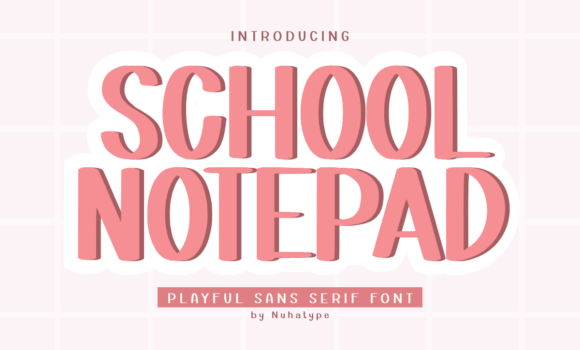 School Notepad Font Fonts Free Download School Notepad Font - Featured Image