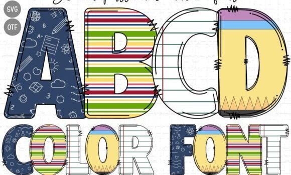 School Pattern Font - Featured Image