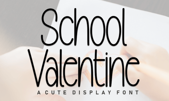 School Valentine Font Fonts Free Download School Valentine Font - Featured Image