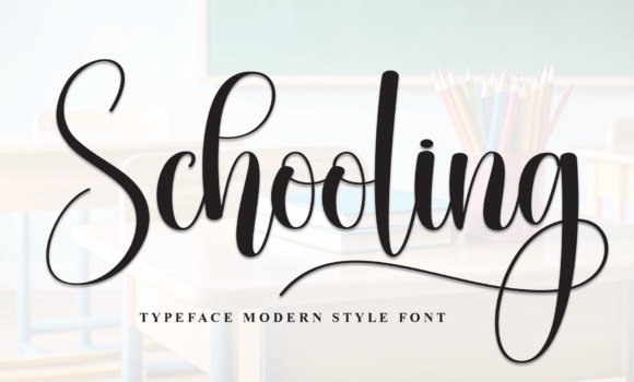 Schooling Font Fonts Free Download Schooling Font - Featured Image
