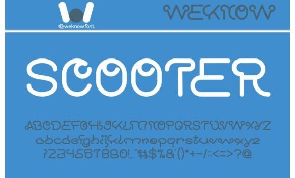 Scooter Experiment Font - Featured Image