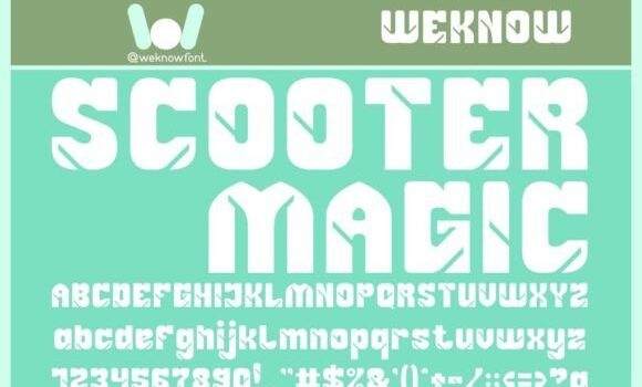 Scooter Magic Font - Featured Image