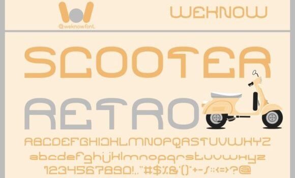 Scooter Retro Font - Featured Image