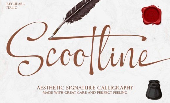 Scootline Font - Featured Image