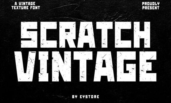 Scratch Vintage Font - Featured Image