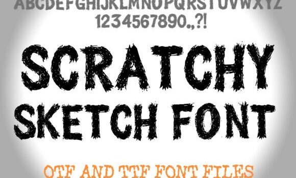 Scratchy Sketch Font - Featured Image