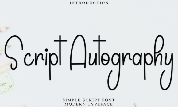 Script Autography Font - Featured Image