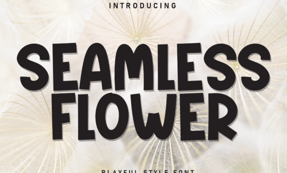 Seamless Flower Font - Featured Image