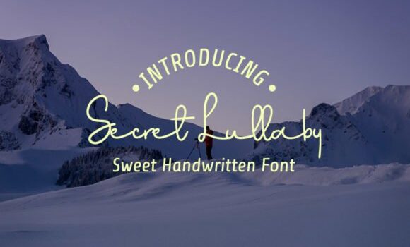 Secret Lullaby Font - Featured Image