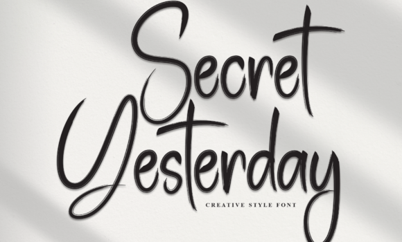 Secret Yesterday Font - Featured Image