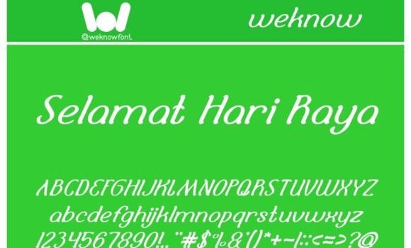 Selamat Hari Raya Font Fonts Free Download Selamat Hari Raya Font - Featured Image