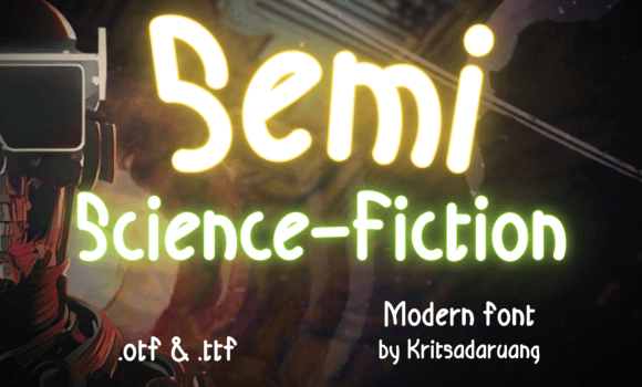 Semi Science-fiction Font Fonts Free Download Semi Science-fiction Font - Featured Image
