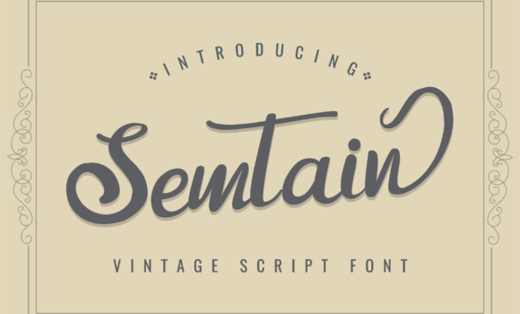 Semtain Font Fonts Free Download Semtain Font - Featured Image