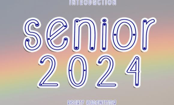 Senior 2024 Font Font - Featured Image