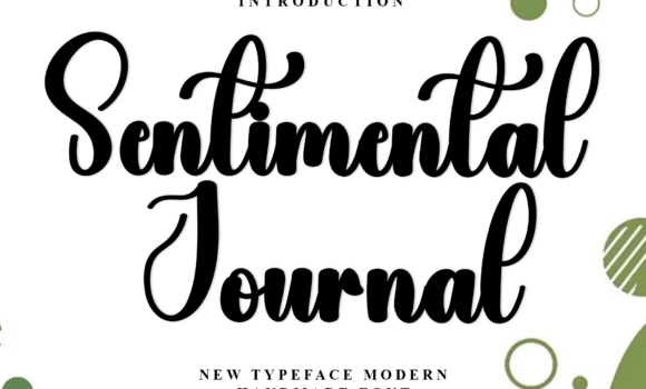 Sentimental Journal Font - Featured Image
