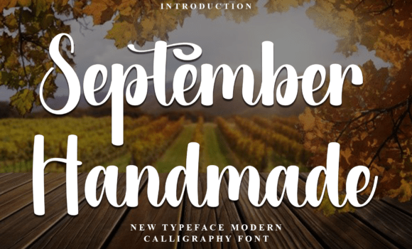 September Handmade Font - Featured Image