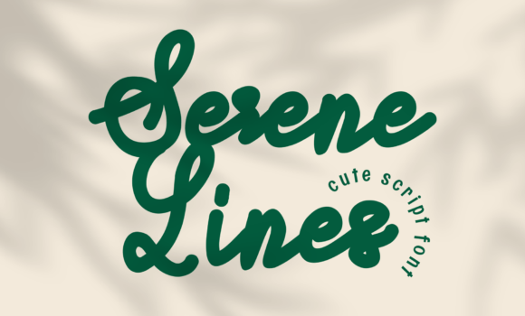 Serene Lines Font - Featured Image