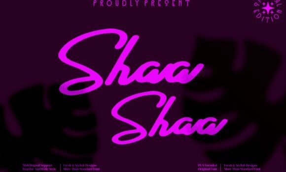 Shaa Shaa Font - Featured Image
