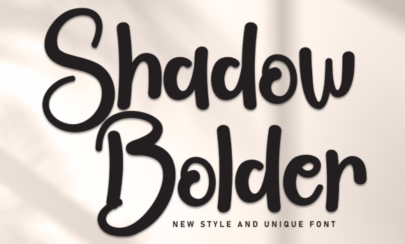 Shadow Bolder Font - Featured Image