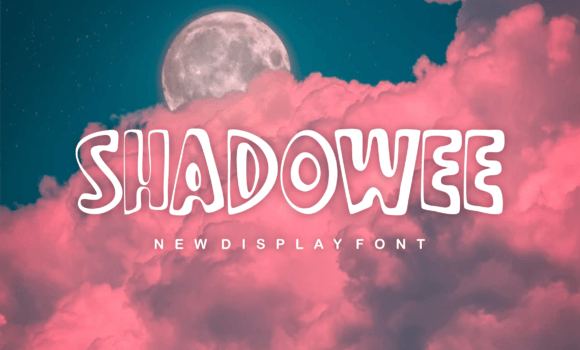 Shadowee Font - Featured Image