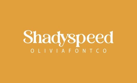Shadyspeed Font Fonts Free Download Shadyspeed Font - Featured Image