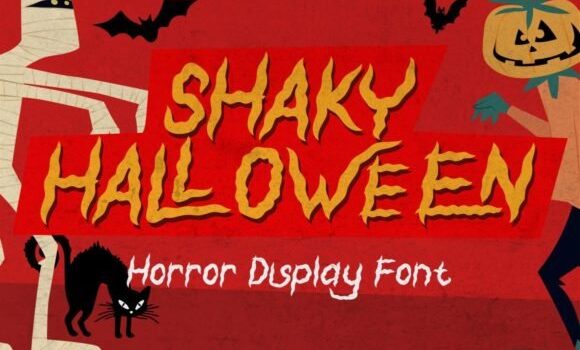 Shaky Halloween Font - Featured Image