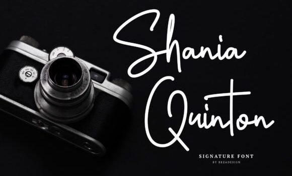 Shania Quinton Font - Featured Image