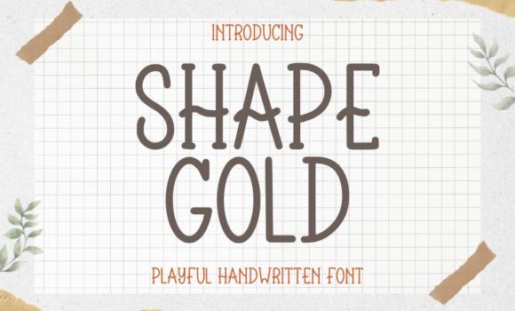 Shape Gold Font - Featured Image