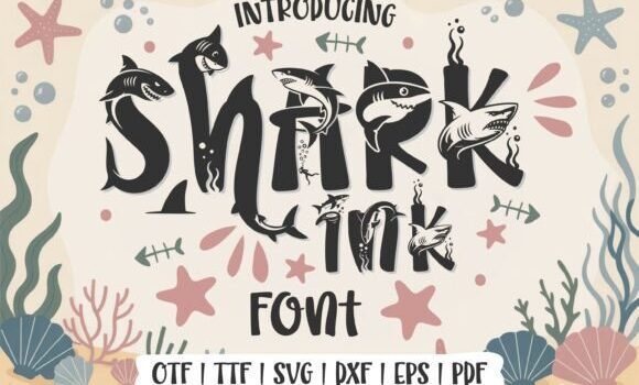 Sharkink Font - Featured Image