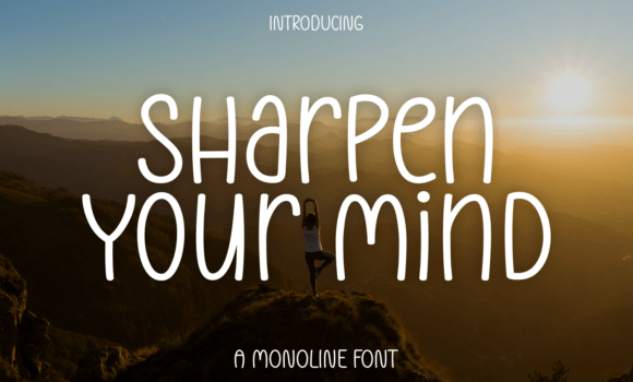 Sharpen Your Mind Font - Featured Image