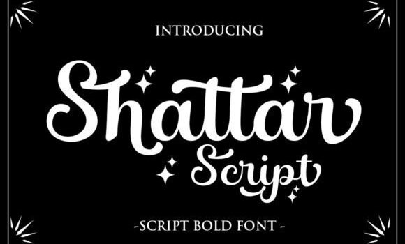 Shattar Script Font - Featured Image