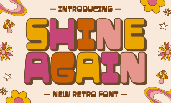 Shine Again Font - Featured Image