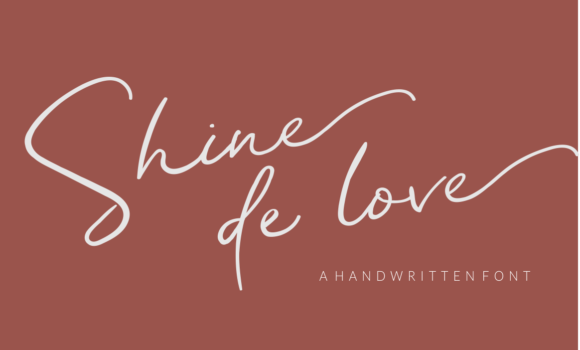 Shine De Love Font - Featured Image