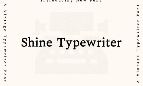 Shine Typewriter Font - Featured Image