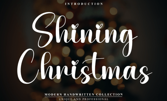 Shining Christmas Font - Featured Image