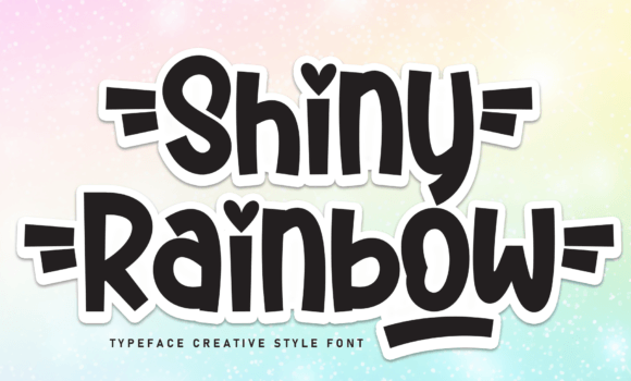 Shiny Rainbow Font Fonts Free Download Shiny Rainbow Font - Featured Image