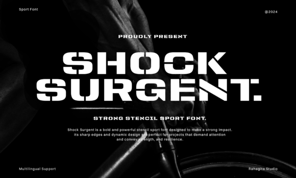 Shock Surgent Font - Featured Image