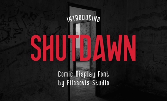 Shutdawn Font Fonts Free Download Shutdawn Font - Featured Image