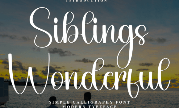 Siblings Wonderful Font - Featured Image