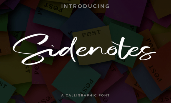 Sidenotes Font - Featured Image