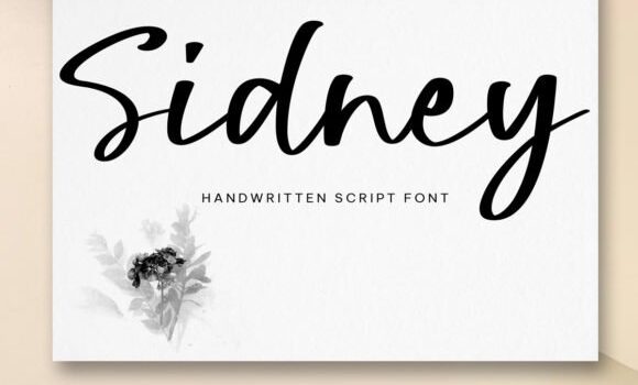 Sidney Script Font Fonts Free Download Sidney Script Font - Featured Image