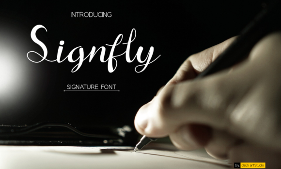 SignFly Font Fonts Free Download SignFly Font - Featured Image