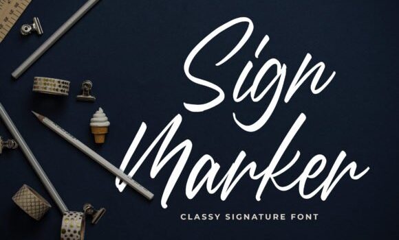Sign Marker Font - Featured Image
