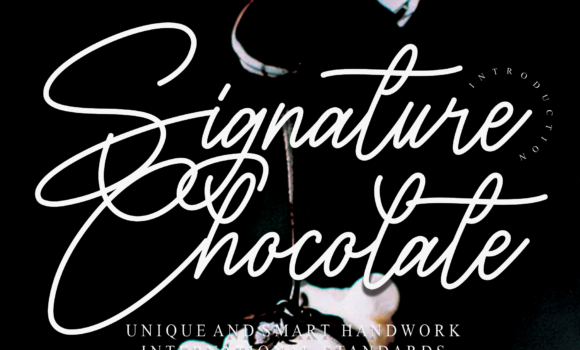 Signature Chocolate Font - Featured Image