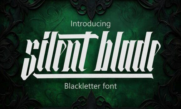 Silent Blade Font - Featured Image