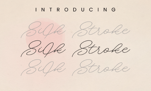 Silk Stroke Font - Featured Image