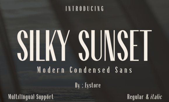Silky Sunset Font - Featured Image