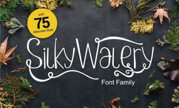 Silkywalery Font - Featured Image